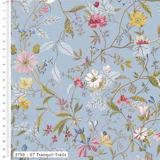 Pressed In Time Organic Cotton Fabric, Tranquil Trails from Jaycotts Sewing Supplies