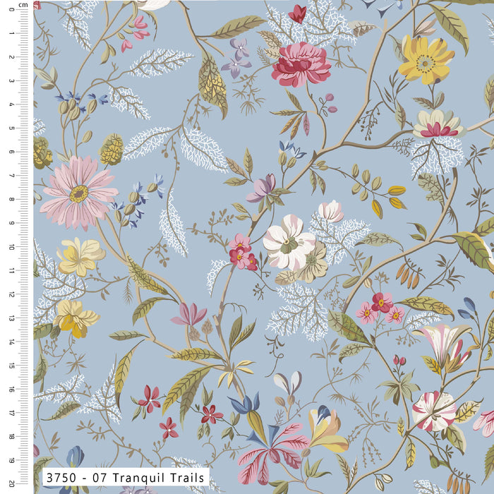 Pressed In Time Organic Cotton Fabric, Tranquil Trails from Jaycotts Sewing Supplies
