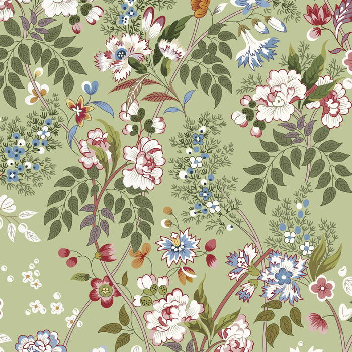 Pressed In Time Organic Cotton Fabric, Spring Leaf from Jaycotts Sewing Supplies