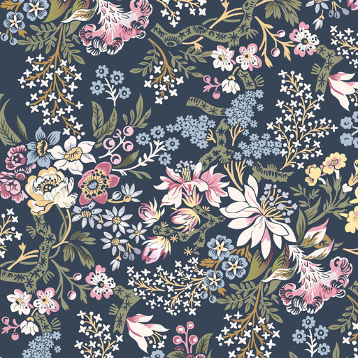 Pressed In Time Organic Cotton Fabric, Dusk Petals from Jaycotts Sewing Supplies