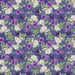 Woodland Wanderers Organic Cotton Fabric, Rose & Pansy Purple from Jaycotts Sewing Supplies