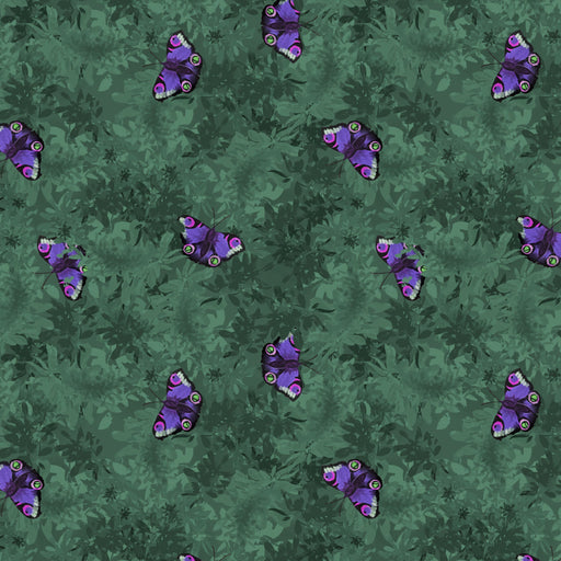 Woodland Wanderers Organic Cotton Fabric, Hidden Butterflies from Jaycotts Sewing Supplies