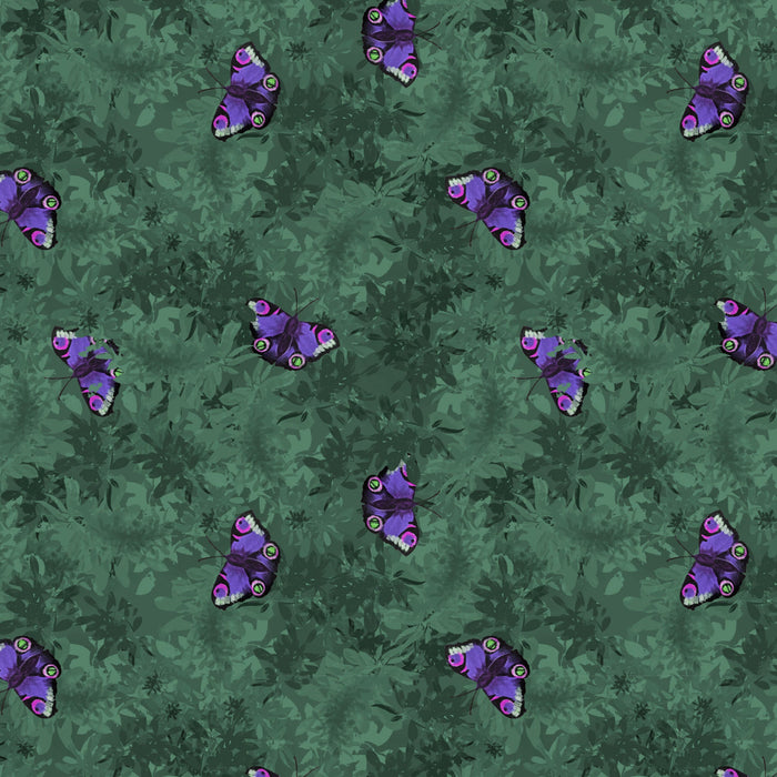 Woodland Wanderers Organic Cotton Fabric, Hidden Butterflies from Jaycotts Sewing Supplies
