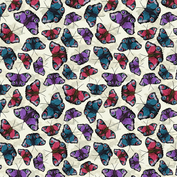 Woodland Wanderers Organic Cotton Fabric, Butterfly Sky from Jaycotts Sewing Supplies