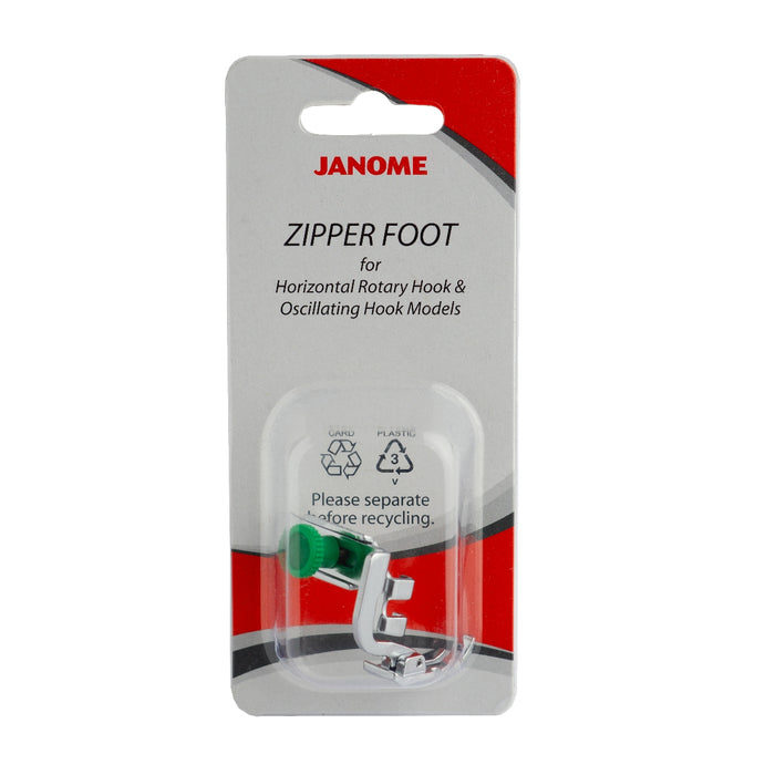 Janome Adjustable Zipper and Piping Foot from Jaycotts Sewing Supplies