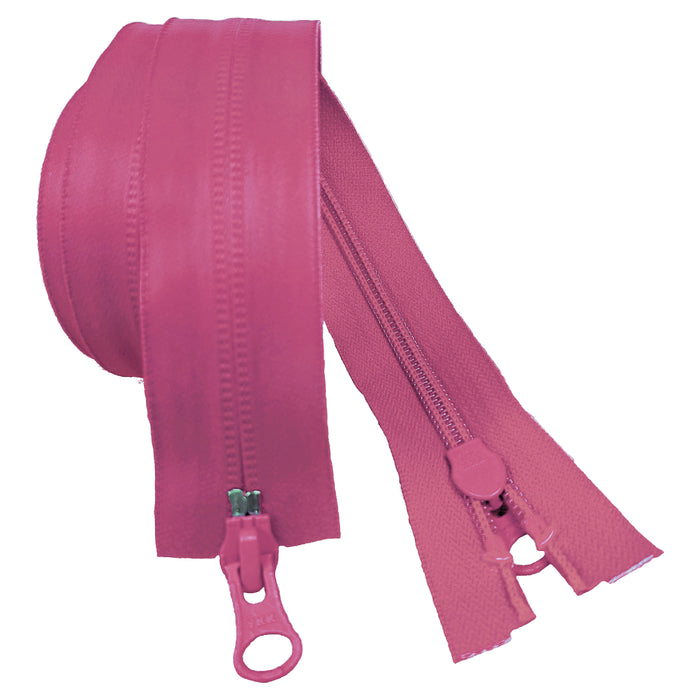 YKK Aquaguard Water repellent zip | 2 Way | Hot Pink from Jaycotts Sewing Supplies