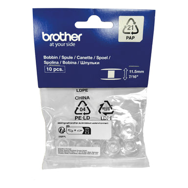Brother Sewing Machine Bobbins in Packs of 10 from Jaycotts Sewing Supplies