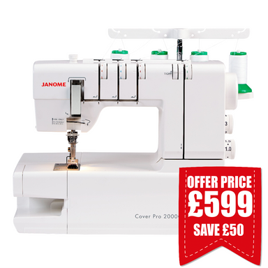 Janome Cover Stitch Machine | Cover Pro 2000CPX from Jaycotts Sewing Supplies
