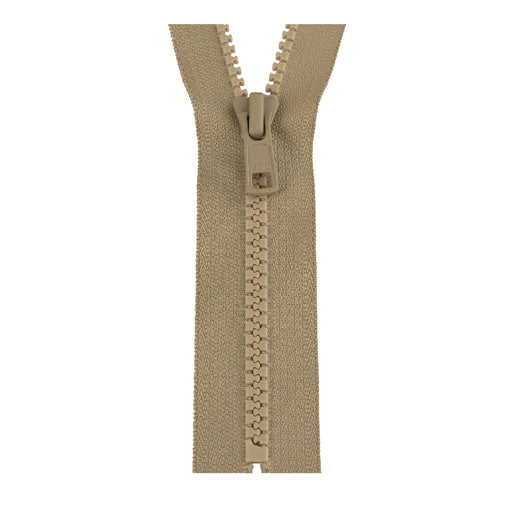 YKK Closed End Zip - Medium Plastic | colour 573 Beige from Jaycotts Sewing Supplies