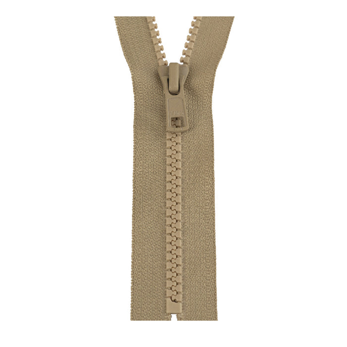 YKK Closed End Zip - Medium Plastic | colour 573 Beige from Jaycotts Sewing Supplies