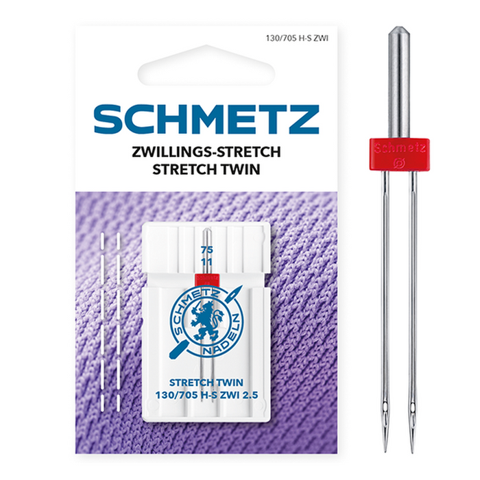 Schmetz Sewing Machine Twin needles for Stretch fabric from Jaycotts Sewing Supplies