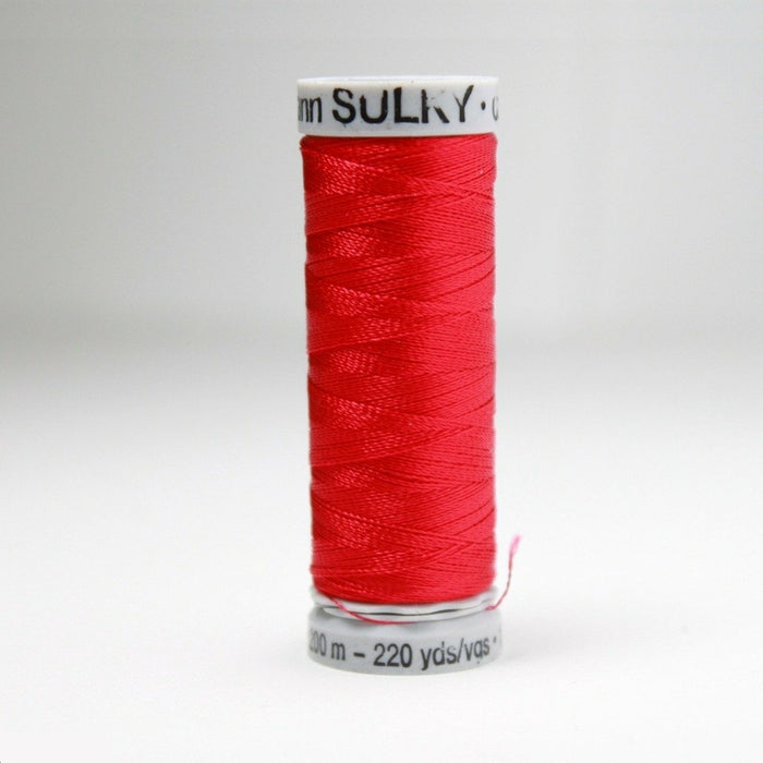 Sulky Rayon 40 Embroidery Thread 1039 Bright Red from Jaycotts Sewing Supplies