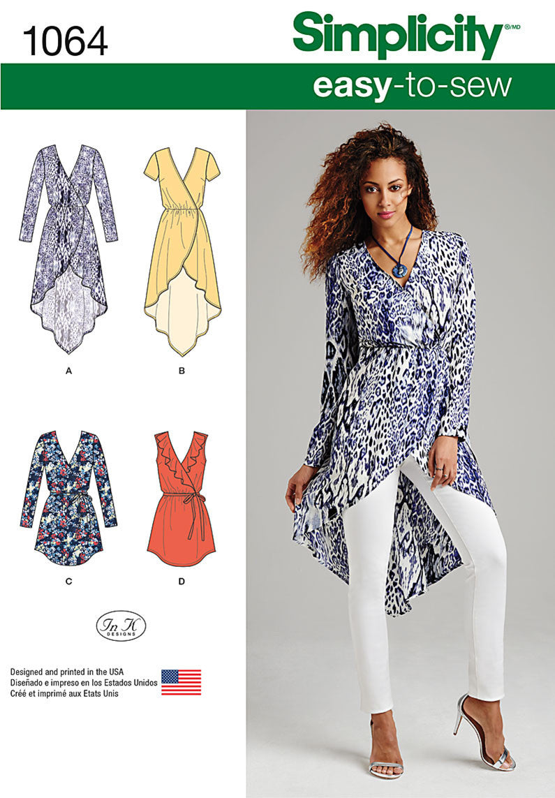 Simplicity Pattern 1064 Misses' Tunics from Jaycotts Sewing Supplies