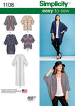 Simplicity Pattern: S1108 Kimono's in Different Styles — jaycotts.co.uk ...