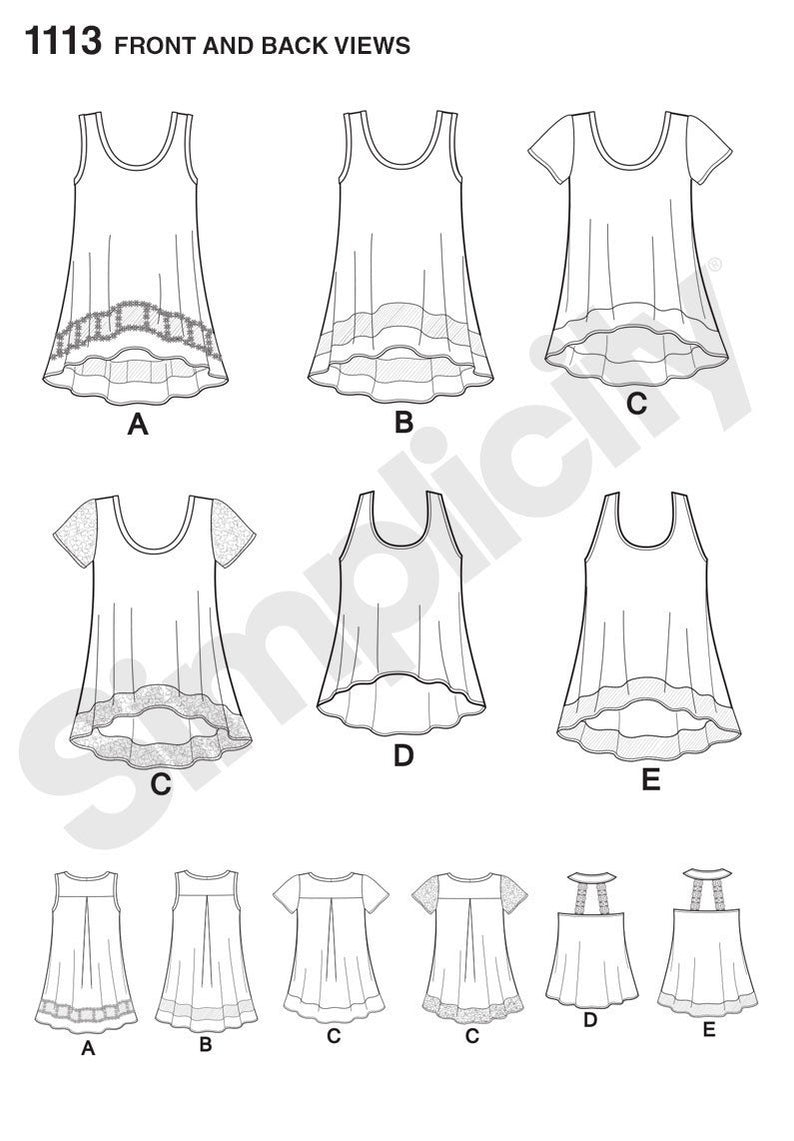 Simplicity Pattern: S1113 Misses' Easy-To-Sew Knit Tops — jaycotts.co ...