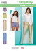 Simplicity Pattern 1165 Misses' Pull-on Pants, Long or Short Shorts from Jaycotts Sewing Supplies