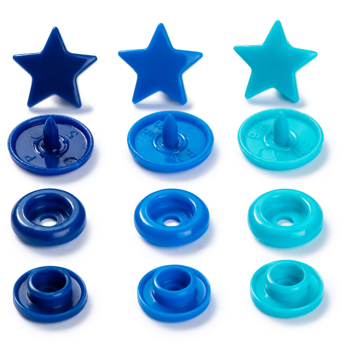 Prym Colour Snaps - Stars Packs of 30 from Jaycotts Sewing Supplies