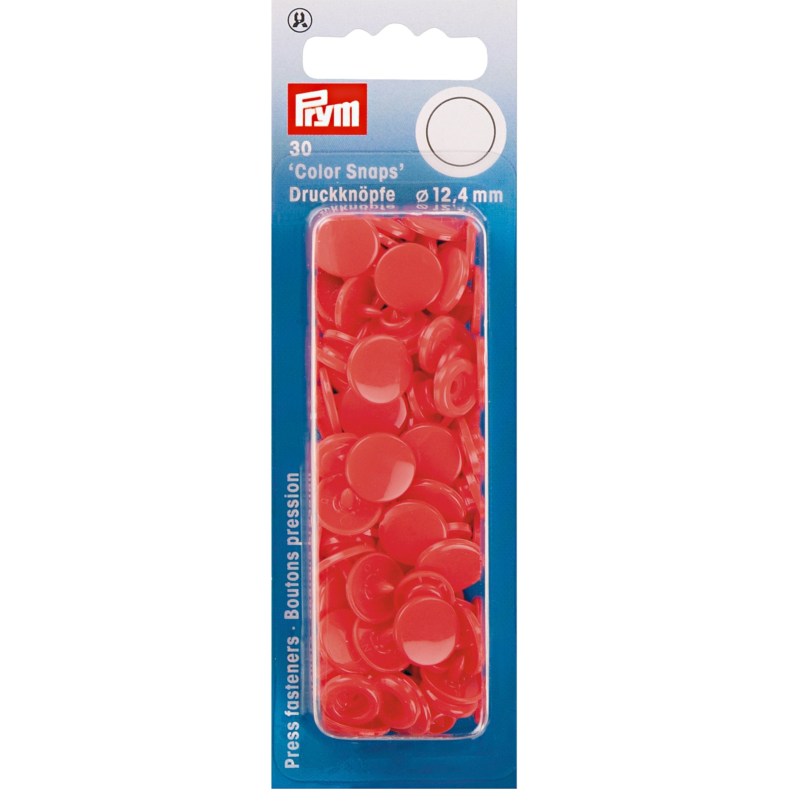 Prym Colour Snaps - Light Red from Jaycotts Sewing Supplies