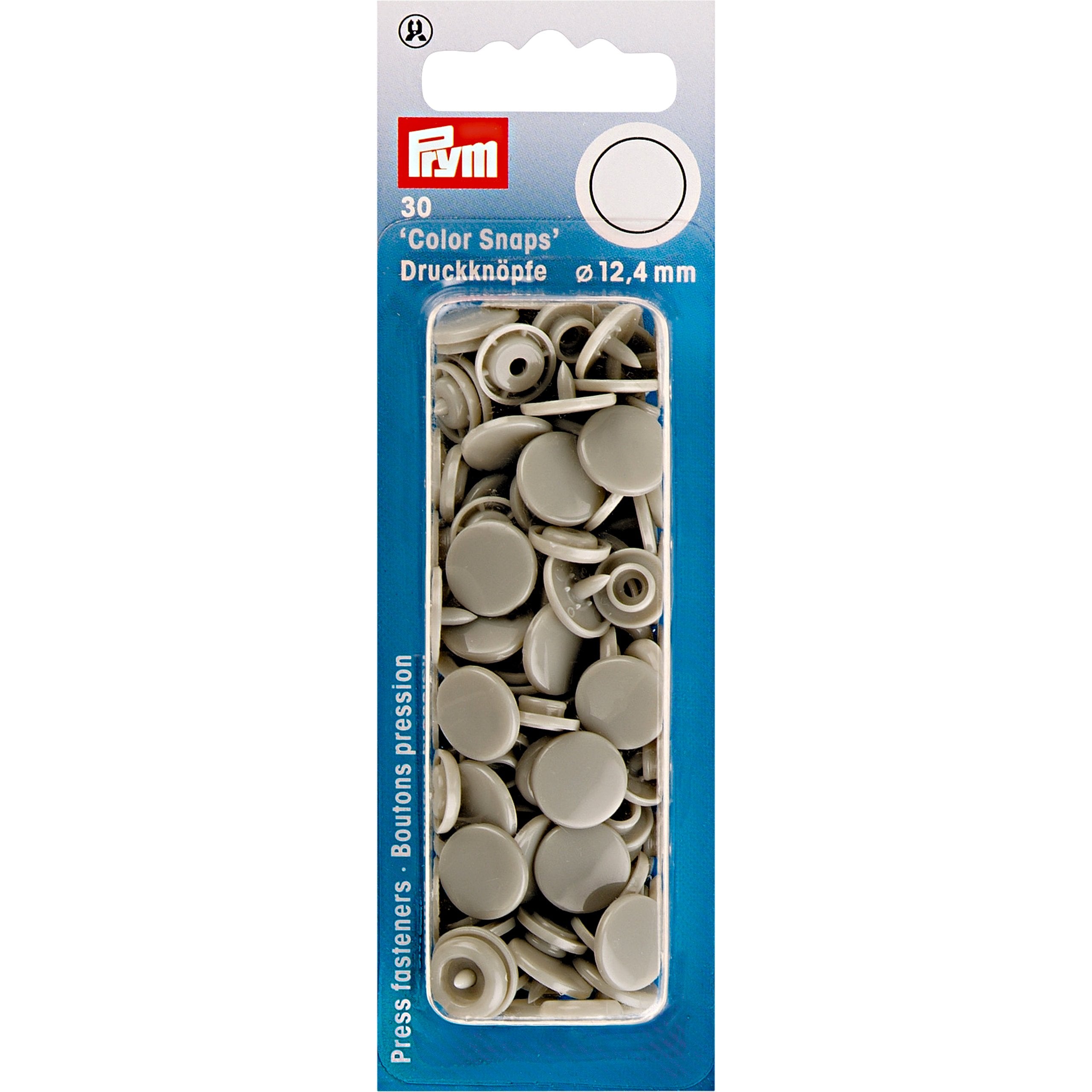 Prym Colour Snaps - Grey from Jaycotts Sewing Supplies