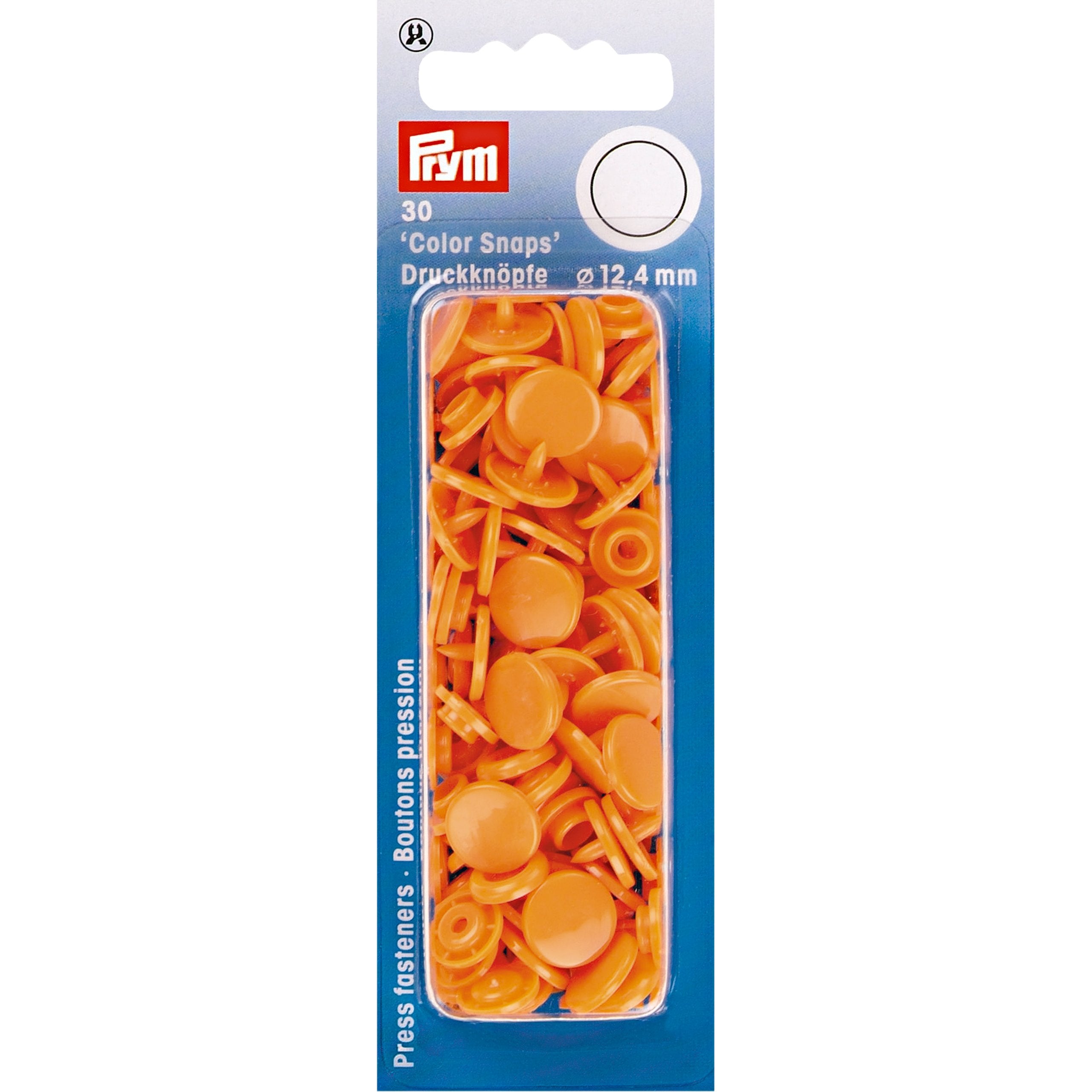 Prym Colour Snaps - Orange from Jaycotts Sewing Supplies