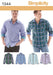 Simplicity Pattern 1544 Men's button front shirt from Jaycotts Sewing Supplies