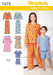 Simplicity Pattern 1575 Child's, girls' and boys' lounge-gown from Jaycotts Sewing Supplies