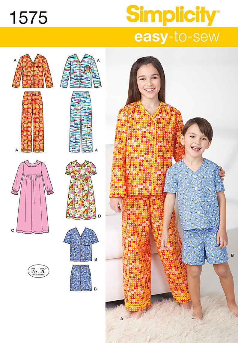 Assembly Line Pyjama Pattern Sewing Patterns | Sleepwear | Pyjamas | Gowns / Robes — jaycotts.co.uk ...