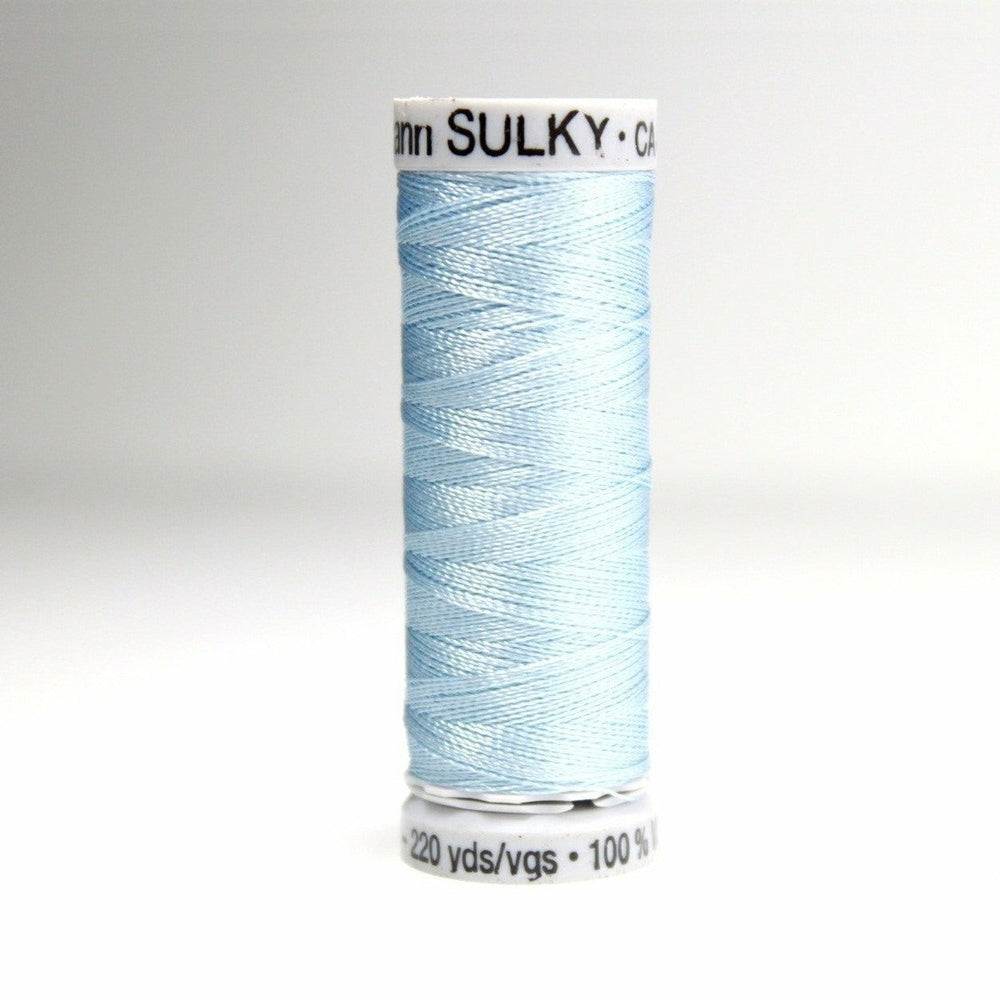 Sulky Rayon 40 Embroidery Thread 1074 Pale Powder Blue from Jaycotts Sewing Supplies