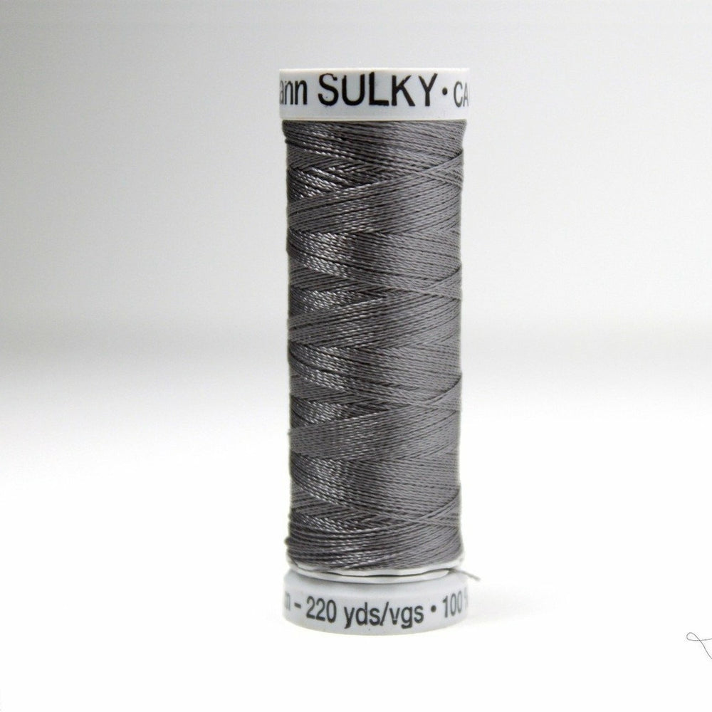Sulky Rayon 40 Embroidery Thread 1166 Medium Steel Grey from Jaycotts Sewing Supplies