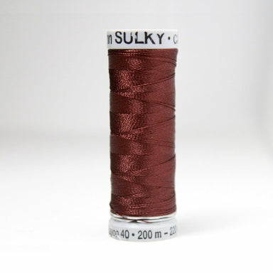 Sulky Rayon 40 Embroidery Thread 1247 Mahogany from Jaycotts Sewing Supplies