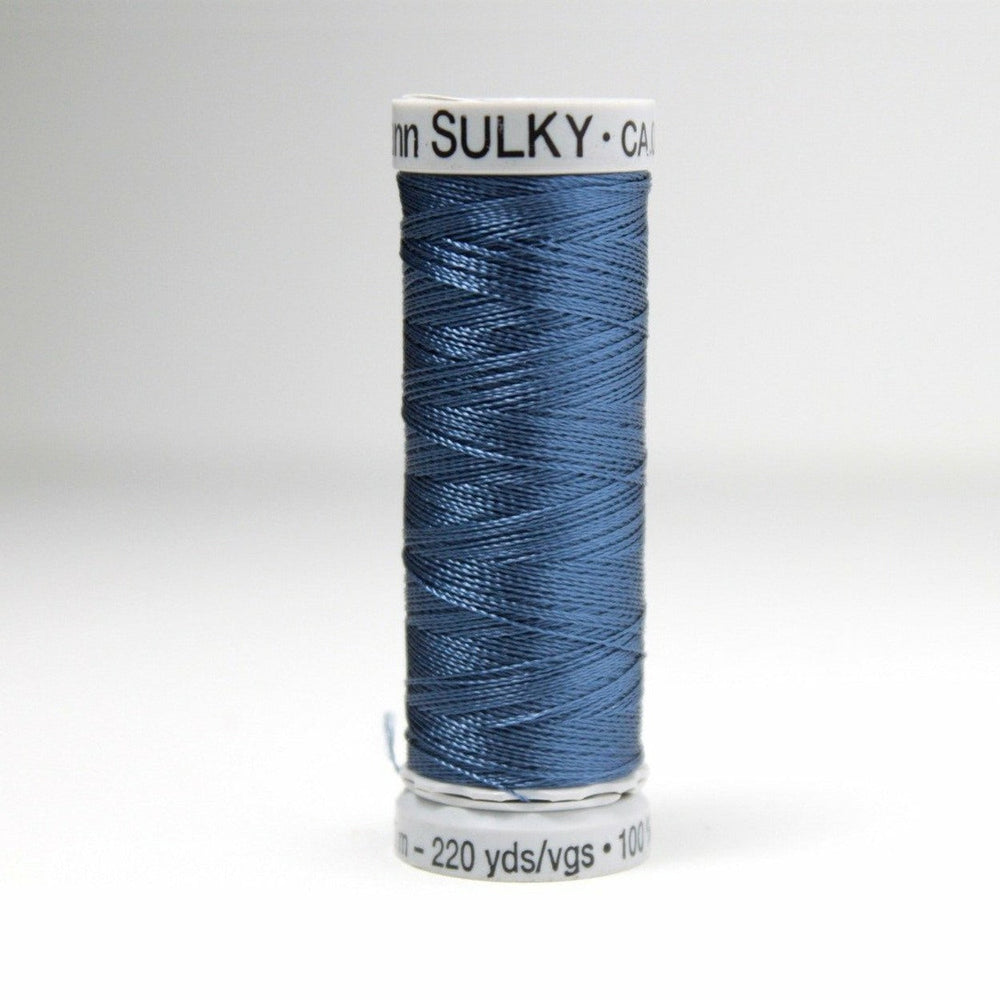 Sulky Rayon 40 Embroidery Thread 1283 Steel Blue from Jaycotts Sewing Supplies