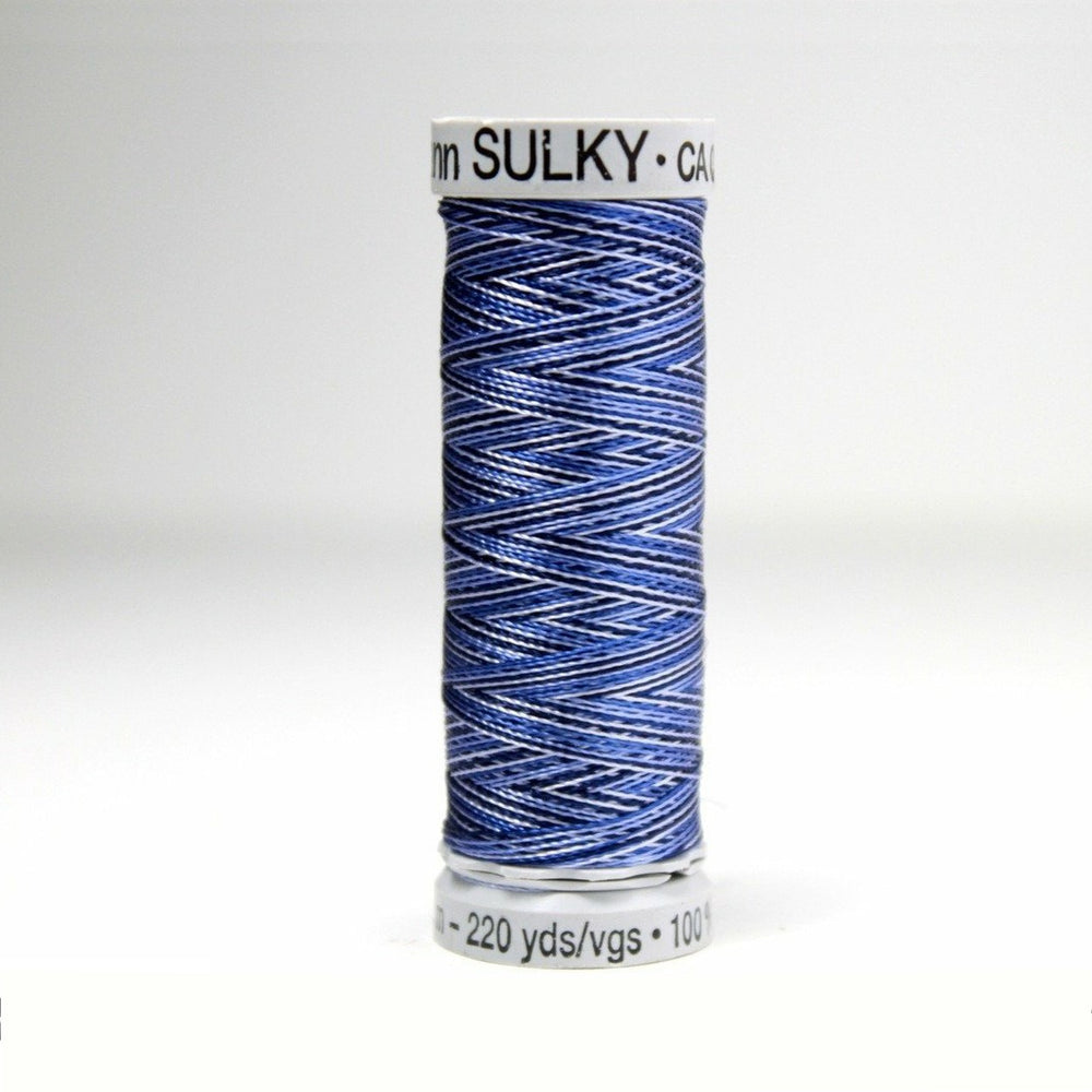 Sulky Rayon 40 Embroidery Thread 2107 Vari-Navy Blues from Jaycotts Sewing Supplies