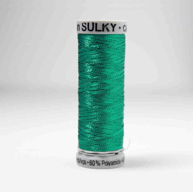 Sulky Metallic Embroidery Thread 7015 Jade Green from Jaycotts Sewing Supplies