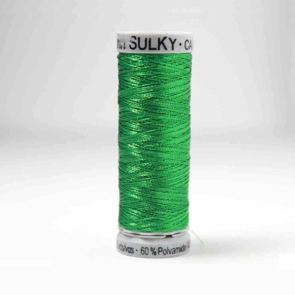 Sulky Metallic Embroidery Thread 7018 Christmas Green from Jaycotts Sewing Supplies