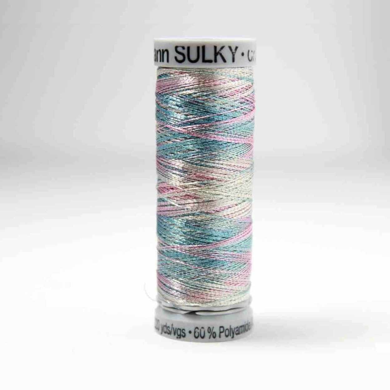 Sulky Metallic Thread-Multi- Silver, Rose & Jade