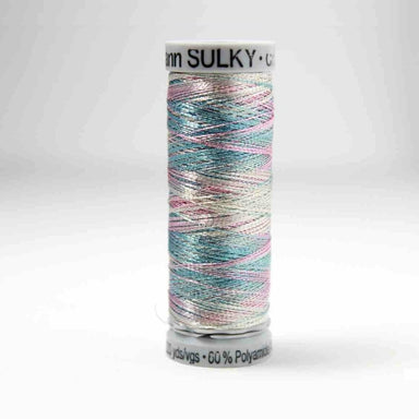 Sulky Metallic Embroidery Thread 7026 Silver / Blue / Pink from Jaycotts Sewing Supplies
