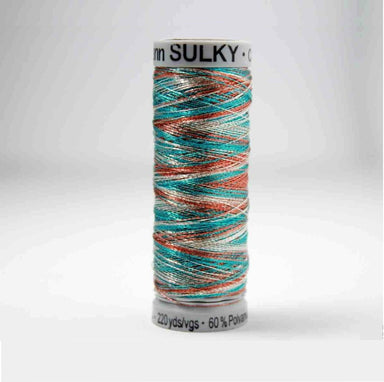 Sulky Metallic Embroidery Thread 7028 Silver / Blue / Copper from Jaycotts Sewing Supplies