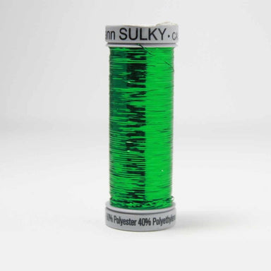 Sulky Sliver Metallic Embroidery Thread 8018 Christmas Green from Jaycotts Sewing Supplies