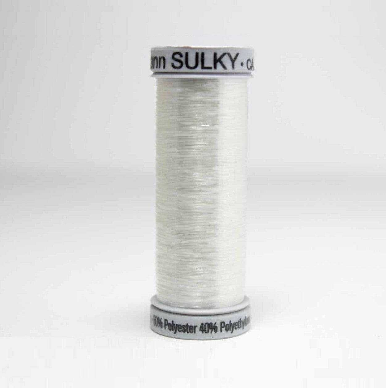 Sulky Metallic Sliver Embroidery Thread 8021 Clear White from Jaycotts Sewing Supplies