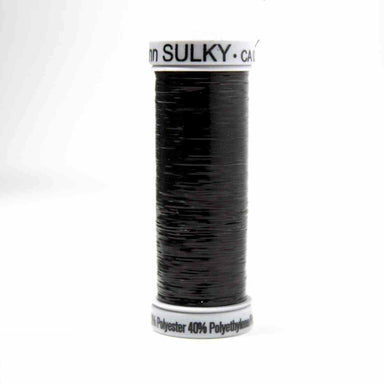 Sulky Sliver Metallic Embroidery Thread 8051 Black from Jaycotts Sewing Supplies