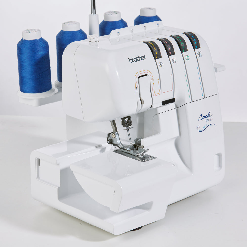 Brother 2104D Overlocker with Free Carry Case from Jaycotts Sewing Supplies