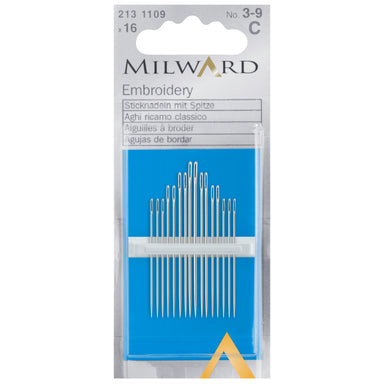 Milward Embroidery Crewel Needles from Jaycotts Sewing Supplies