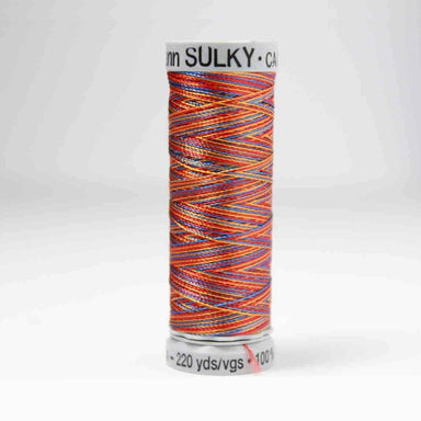 Sulky Rayon 40 Embroidery Thread 2242 Red / Gold / Blue from Jaycotts Sewing Supplies