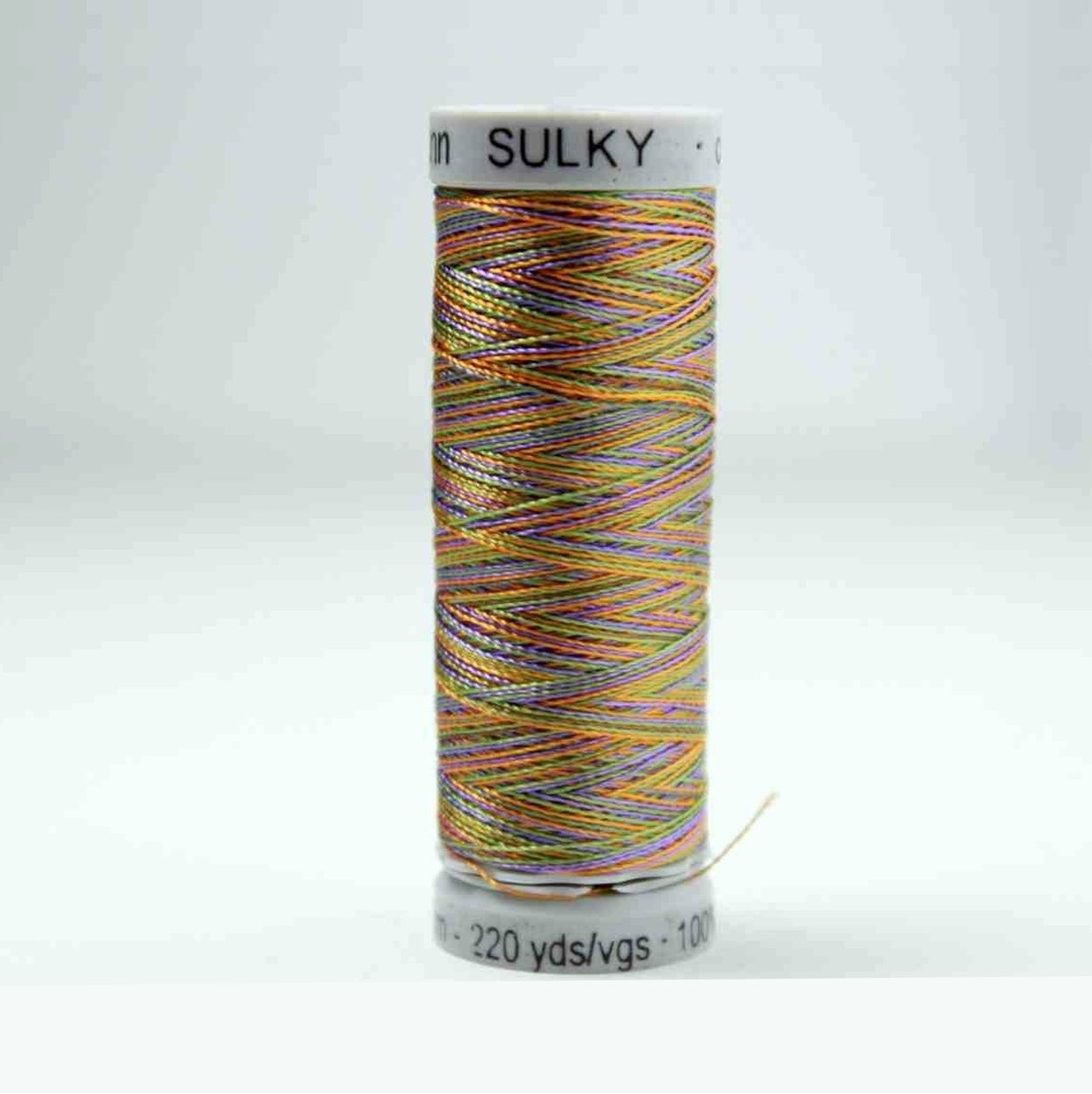 Sulky Rayon 40 Embroidery Thread 2243 Green / Purple / Gold from Jaycotts Sewing Supplies