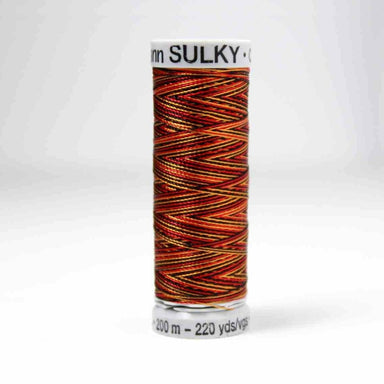 Sulky Rayon 40 Embroidery Thread 2245 Old Gold / Black / Red from Jaycotts Sewing Supplies