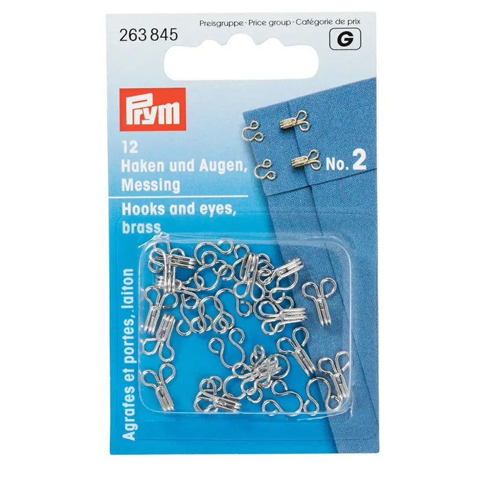 Prym Hook and Eyes | Packs of 12 from Jaycotts Sewing Supplies