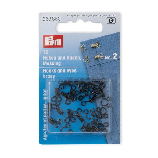 Prym Hook and Eyes | Packs of 12 from Jaycotts Sewing Supplies