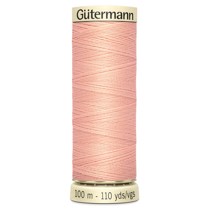 Gutermann Sew-All Polyester Sewing Thread 165 Peach from Jaycotts Sewing Supplies