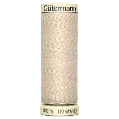 Gutermann Sew-All Polyester Sewing Thread - Colour: #169 Cream from Jaycotts Sewing Supplies