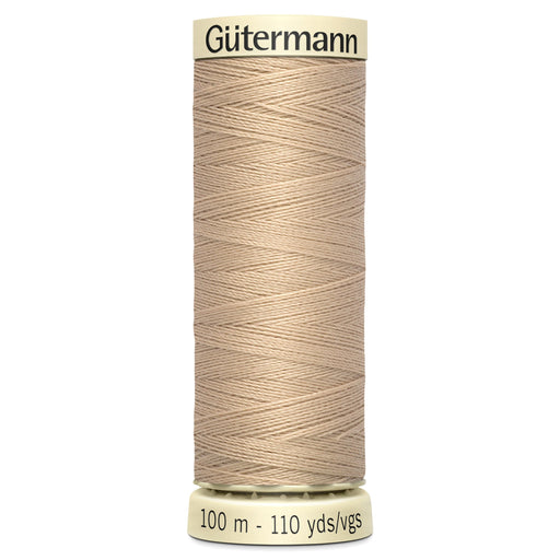 Gutermann Sew-All Polyester Sewing Thread 186 Beige from Jaycotts Sewing Supplies